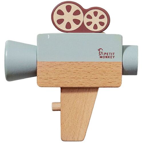 Petit Monkey Filmkamera - Holz - Blau - Petit Monkey - One Size - Spielzeug