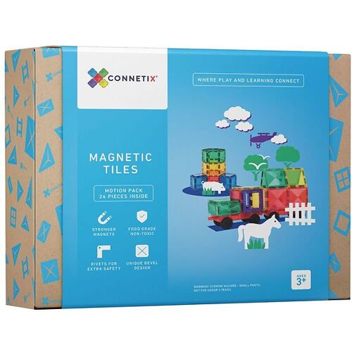 Connetix Magnetspielzeug - 24 Teile - Rainbow Motion - One Size - Connetix Magnetspielzeug