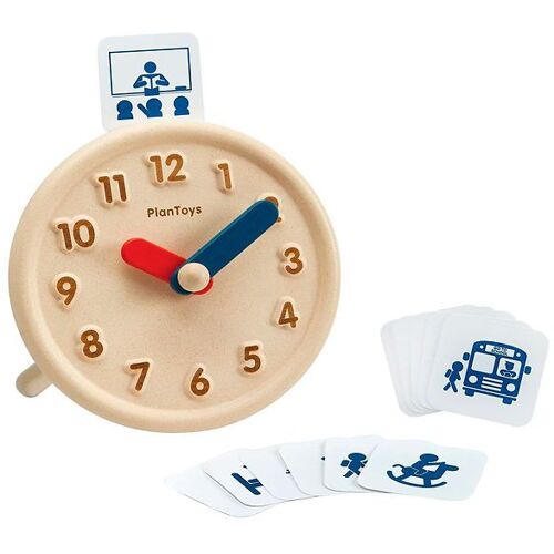 PlanToys Holzspielzeug - Uhr aus Leder - Holz - PlanToys - One Size - Spielzeug