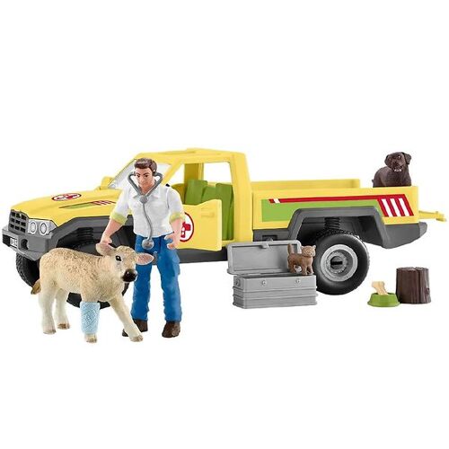 Schleich Farm World - Tierarztbesuch auf dem Bauernhof 42503 - One Size - Schleich Spielzeugfiguren