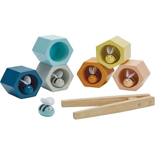 PlanToys Holzspielzeug - 13 Teile - Bienenstöcke - PlanToys - One Size - Spielzeug