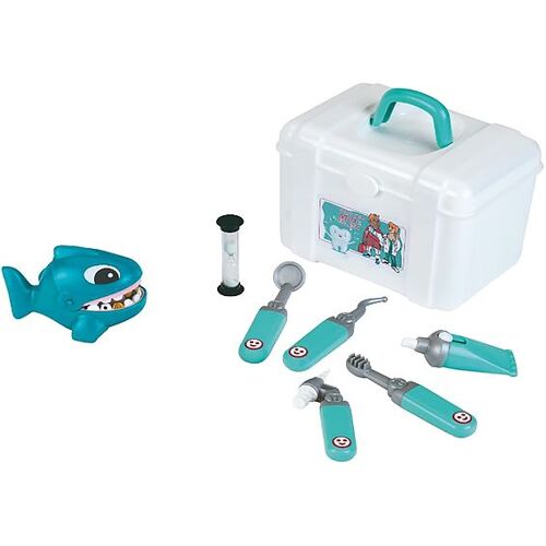 Klein Zahnarzt Set - Spielzeug - 9 Teile - Weiß/Blau - One Size - Klein Spielzeug