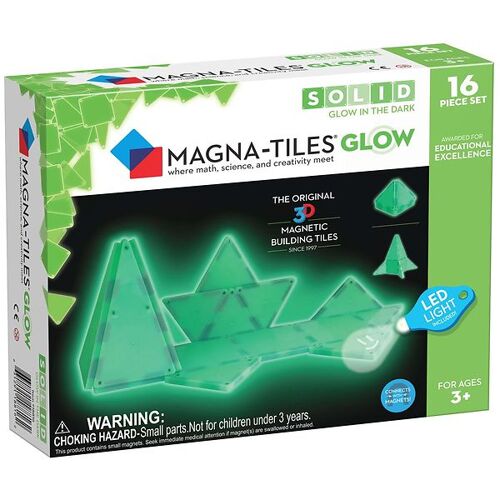 Magna-Tiles Magnetset - 16 Teile - Glow - Magna-Tiles - One Size - Magnetspielzeug