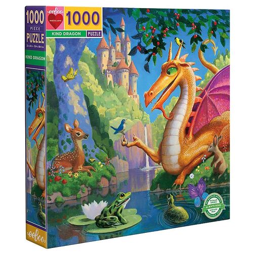 Eeboo Puzzlespiel - 1000 Teile - Art Dragon - One Size - Eeboo Puzzlespiel