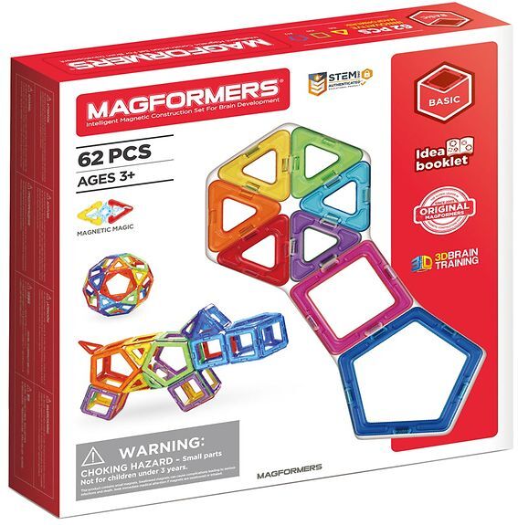 Magformers Magnete - 62 Teile - Magformers - One Size - Magnetspielzeug