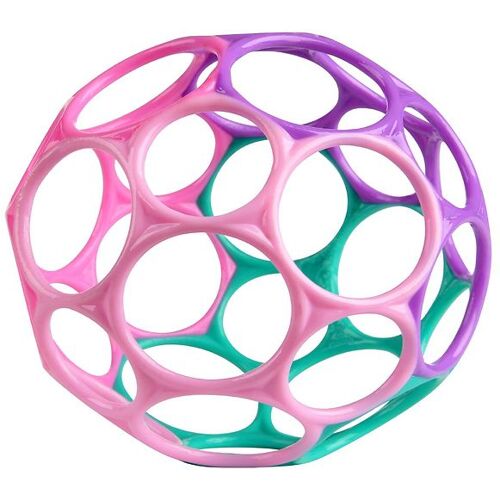 Oball Classic Ball - 8 cm - Pink/Grün/Lila/Pink - One Size - Oball Greifspielzeug