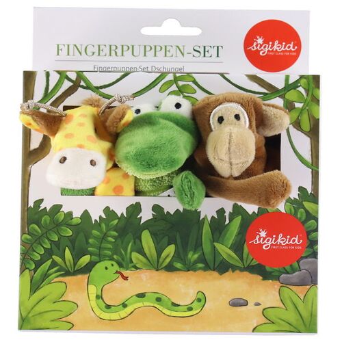 Sigikid Fingerteddys - Jungle - Sigikid - One Size - Kuscheltiere