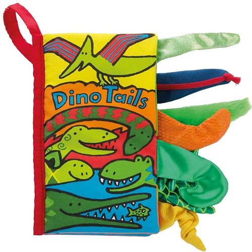 Jellycat Stoffbuch - Dino Tails - Englisch - One Size - Jellycat Stoffbücher