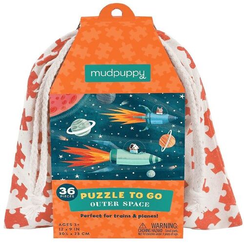 Mudpuppy Puzzlespiel - To Go - 36 Teile - Weltall - Mudpuppy - One Size - Puzzlespiele