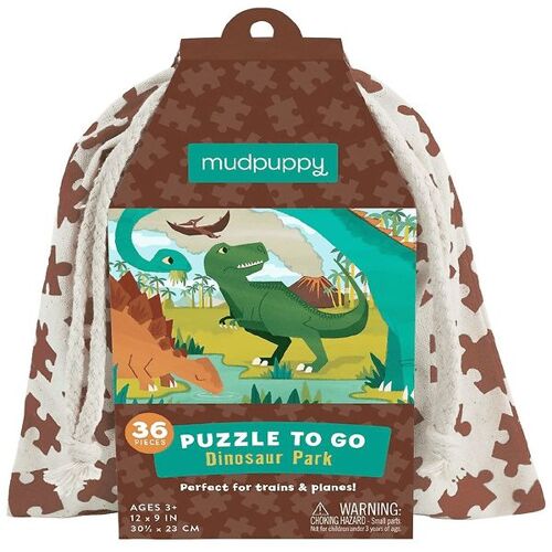 Mudpuppy Puzzlespiel - To Go - 36 Teile - Dinosaur - Mudpuppy - One Size - Puzzlespiele