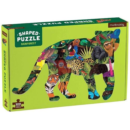 Mudpuppy Silhouette Puzzlespiel - 300 Teile - Regenwald - Mudpuppy - One Size - Puzzlespiele