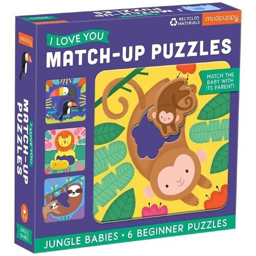 Mudpuppy Puzzlespiel - 6 Teile - Tierjungen