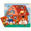 Djeco Puzzlespiel - 3-lagig - Bei Moo - Djeco - One Size - Puzzlespiele