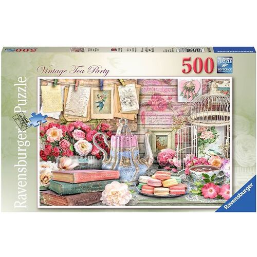 Ravensburger Puzzlespiel - 500 Teile - Vintage Tea Party - Ravensburger - One Size - Puzzlespiele