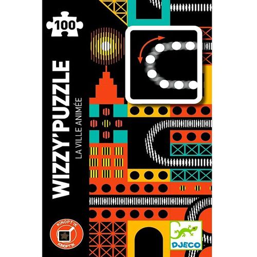 Djeco Puzzlespiel - 100 Teile - Die lebendige City - One Size - Djeco Puzzlespiele