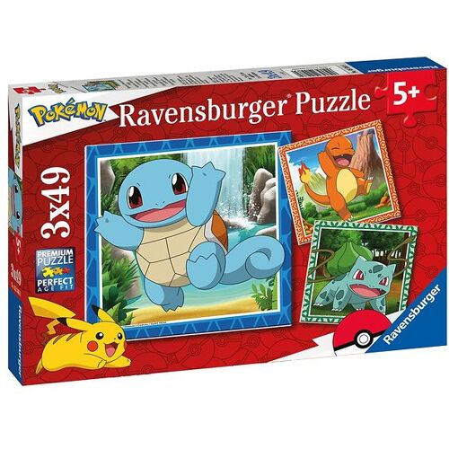 Ravensburger Puzzlespiel - 3x49 Teile - Pokémon - Ravensburger - One Size - Puzzlespiele