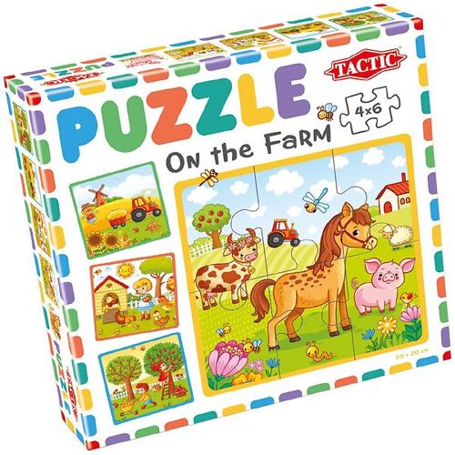 TACTIC Puzzlespiel - My First Puzzle - 4x6 Teile - Auf der Farm - TACTIC - One Size - Puzzlespiele