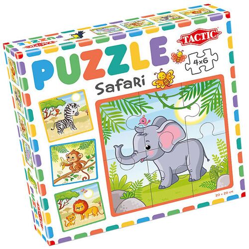 TACTIC Puzzlespiel - My First Puzzle - 4x6 Teile - Safari - One Size - TACTIC Puzzlespiele