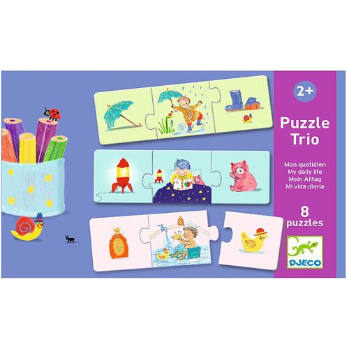 Djeco Puzzlespiel - 8x3 - My Täglich Life - Djeco - One Size - Puzzlespiele