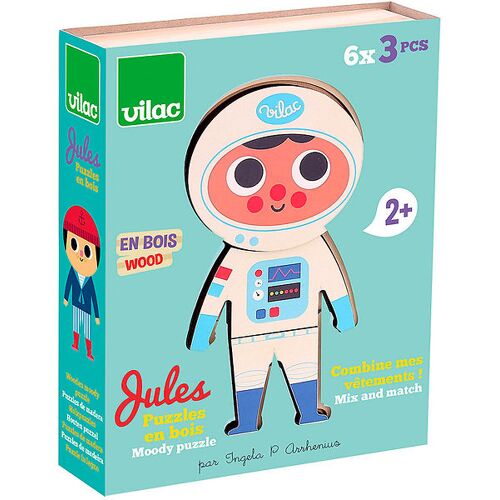 Vilac Puzzlespiel - Holz - 6x3 Teile - Jules - One Size - Vilac Puzzlespiele