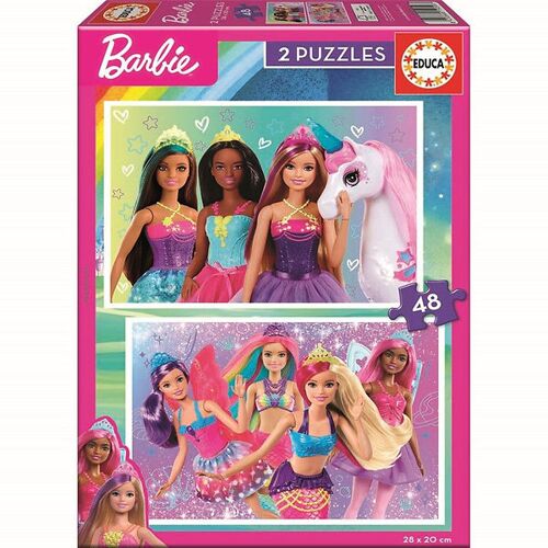 Educa Puzzlespiel - Barbie - 2x48 Teile - Educa - One Size - Puzzlespiele
