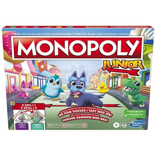 Brettspiel - Monopoly Junior - 2-I-1 - Hasbro - One Size - Brettspiele