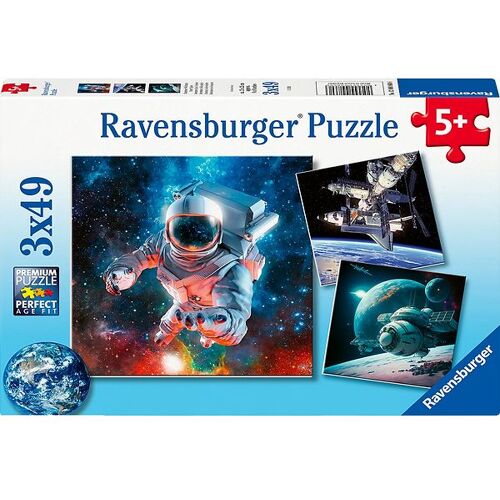 Ravensburger Puzzlespiel - 3x49 Teile - Space Abenteuer - Ravensburger - One Size - Puzzlespiele