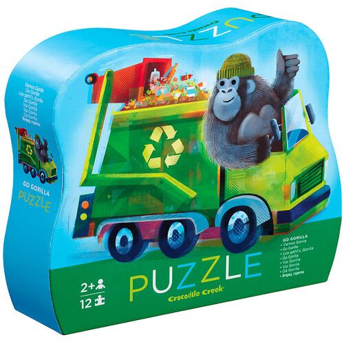 Crocodile Griechisch Puzzlespiel - 12 Teile - Go Gorilla - Crocodile Creek - One Size - Puzzlespiele