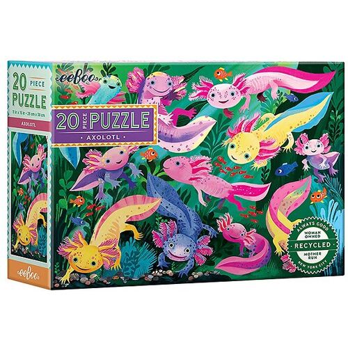 Eeboo Puzzlespiel - 20 Teile - Axolotl - Eeboo - One Size - Puzzlespiele