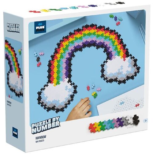 Plus-Plus Puzzle nach Zahlen - 500 st. - Rainbow - Plus-Plus - One Size - Klötze