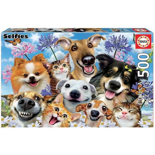 Educa Puzzlespiel - 500 Teile - Selfie- Fun in der Sonne. - Educa - One Size - Puzzlespiele