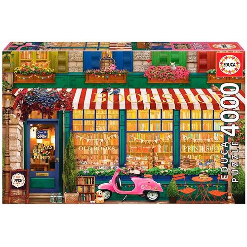 Educa Puzzlespiel - 4000 Teile - Vintage Bookshop - Educa - One Size - Puzzlespiele