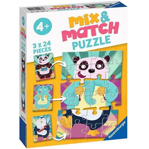 Ravensburger Puzzlespiel - 3x24 - Teile Teile - Mix & Match - Ravensburger - One Size - Puzzlespiele