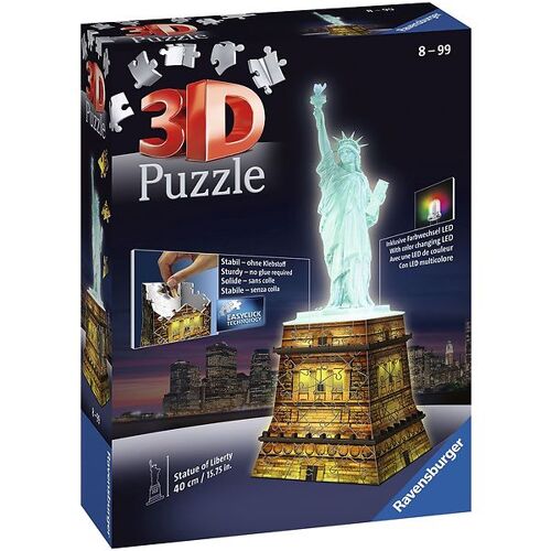 Ravensburger 3D Puzzlespiel - 120 Teile - Liberty Nah - Ravensburger - One Size - Puzzlespiele