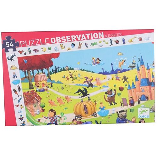 Djeco Puzzlespiel - 54 Teile - Geschichten - One Size - Djeco Puzzlespiele