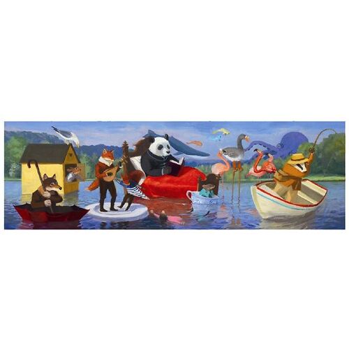 Djeco Puzzlespiel - 350 Teile - Summer Lake - One Size - Djeco Puzzlespiele