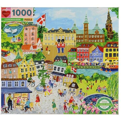 Eeboo Puzzlespiel - 1000 Teile - Kopenhagen - Eeboo - One Size - Puzzlespiele