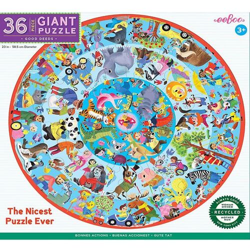 Eeboo Jumbo Puzzlespiel - 36 Teile - Gute Taten - Eeboo - One Size - Puzzlespiele