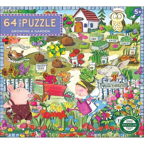 Eeboo Puzzlespiel - 64 Teile - Der Küchengarten - Eeboo - One Size - Puzzlespiele