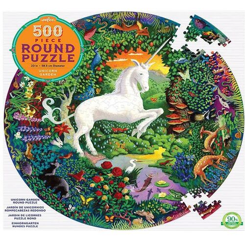 Eeboo Puzzlespiel - Garden Teile - Unicorn - Eeboo - One Size - Puzzlespiele