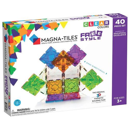 Magna-Tiles Magnetset - 40 Teile - FreeStyle - Magna-Tiles - One Size - Magnetspielzeug