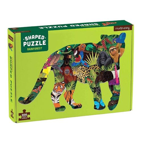 Mudpuppy Silhouette Puzzlespiel - 300 Teile - Regenwald
