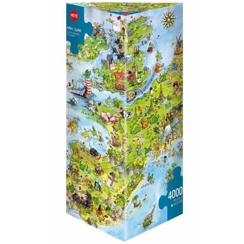 Heye Puzzle Puzzlespiel - United Dragons of Europe - 4000 Teile - One Size - Heye Puzzle Puzzlespiel