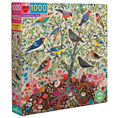 Eeboo Puzzlespiel - 1000 Teile - Singvogelbaum - One Size - Eeboo Puzzlespiel