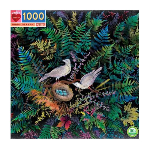 Eeboo Puzzlespiel - 1000 Teile - Tauben - One Size - Eeboo Puzzlespiel