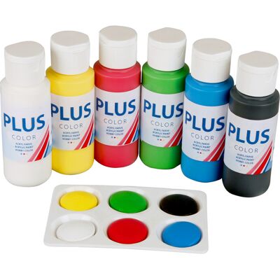 Color School Primärfarben - Acrylfarbe - 6x60ml - Malfarbe Color School Primärfarben - Acrylfarbe - 6x60ml - Malfarbe
