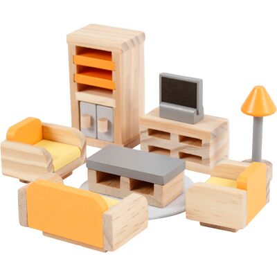 PolarB Viga Holz Puppenhaus Wohnzimmer - Spielzeugmöbelset PolarB Viga Holz Puppenhaus Wohnzimmer - Spielzeugmöbelset