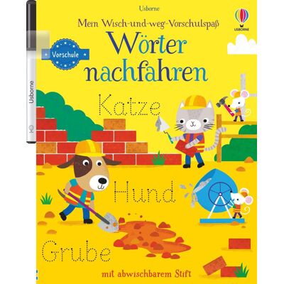 Usborne Mein Wisch-und-weg-Vorschulspaß: Wörter nachfahren Usborne Mein Wisch-und-weg-Vorschulspaß: Wörter nachfahren