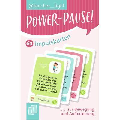 Verlag an der Ruhr Power-Pause! 60 Impulskarten zur Bewegung und Auflockerung Verlag an der Ruhr Power-Pause! 60 Impulskarten zur Bewegung und Auflockerung