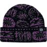 Funky Tribe Regular Beanie Black Purple One Size Unisex